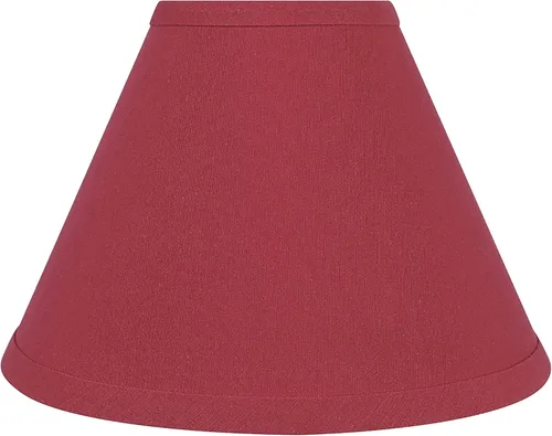 Miniatura 2 de Aspen Creative 58755, pantalla para lámpara transicional UNO de tapa dura Empire, rojo sangre, 10 cm de parte superior x 25 cm de parte inferior x