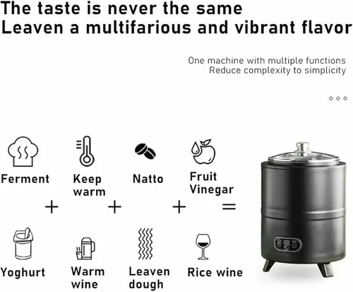 Miniatura 6 de Fabricante comercial de yogur, máquina automática de fermentación de yogur, fermentador eléctrico para vinagre de frutas, yogur, natto, vino