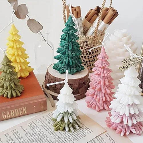 Miniatura 7 de Molde de silicona 3D para jabón de vela de Navidad, fondant, chocolate, pastel, caramelo, molde para hornear para resina epoxi, cera, arcilla