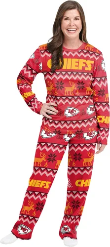 Miniatura 2 de FOCO NFL womens Nfl Team Ugly Pattern Matching Set Family Holiday Pajamas