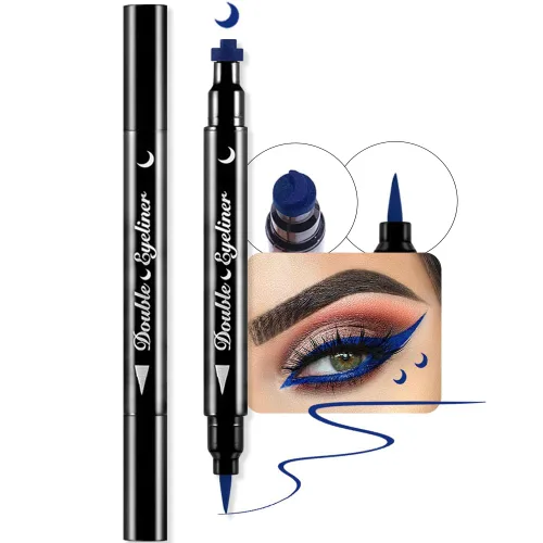 Miniatura 15 de evpct 1 Pieza Sello de Delineadores de Ojos Alados Color Negro, Sellos Faciales de Lunas Negras Maquillaje Delineador de Ojos Juego de Herramientas