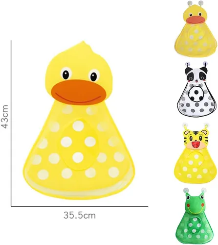 Miniatura 7 de Surakey Juguetes de baño para bebés con 1 bolsa organizadora y almacenamiento de juguetes de baño para tina, juego de pesca y juguetes de piscina