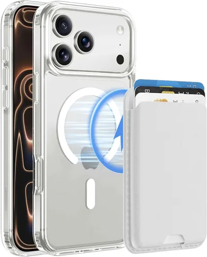 Miniatura 61 de Funda magnética para iPhone 12 Pro Max, cartera magnética desmontable con soporte para tarjetas, [compatible con MagSafe] grado militar, a prueba