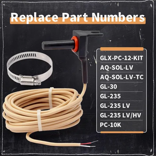 Miniatura 4 de GLX-PC-12-KIT - Sensor de temperatura de piscina de repuesto para generadores de cloro salino Hayward, sensor de temperatura de agua de 10 K, aire