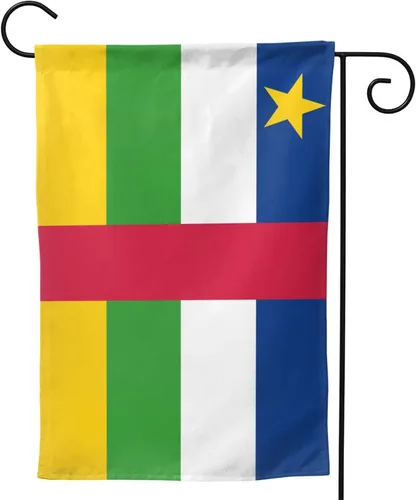 Miniatura 4 de Flag of the Central African Republic Garden Flag 12.5"x18" Inch Double Sided Garden Flags Home Lawn Outdoor Decor Flags Party Banner Welcome Flag