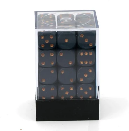 Miniatura 3 de DND - Juego de dados Chessex D&D de 0.472 in, juego de dados poliédricos de plástico opacos color azul polvoriento y cobre, dados de mazmorras