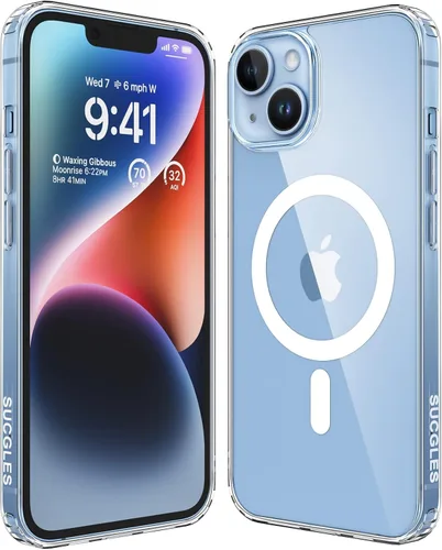 Miniatura 33 de SUCGLES Funda para iPhone 13 Pro Max con MagSafe, imán ultra fuerte N56, protección contra caídas de 12 pies, antiamarilleo, funda magnética
