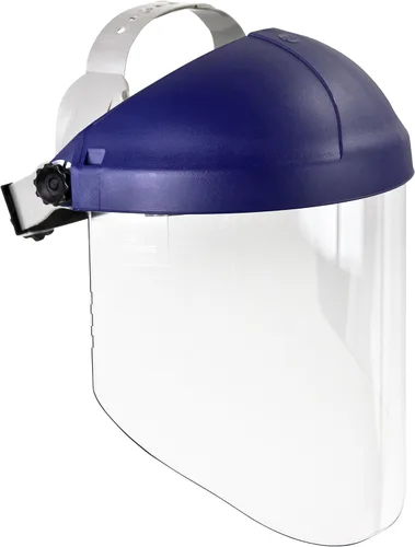 3M H8A Combinación de Arnés de Cabeza con Trinquete y Visera Protector Facial Transparente, Sistema Completo de Seguridad de Arnés de Cabeza y