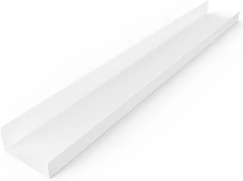 Miniatura 12 de Estante de pared de metal flotante hecho en Estados Unidos, repisa para fotos, acero fabricado en Estados Unidos, estante industrial resistente
