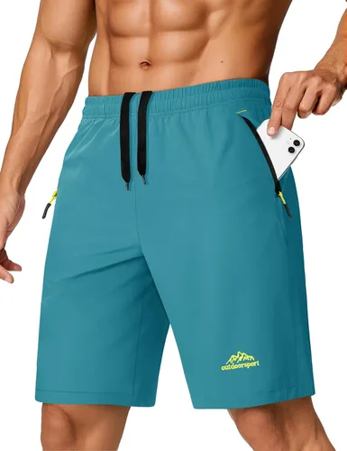Miniatura 13 de TACVASEN Pantalones cortos deportivos para correr para hombre, 9 pulgadas, de secado rápido, pantalones cortos ligeros de verano, 3 bolsillos