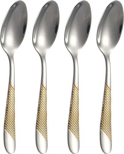 Miniatura 9 de Juego de 4 tenedores de acero inoxidable, cubiertos y tenedores de postre para el hogar, cocina, restaurante