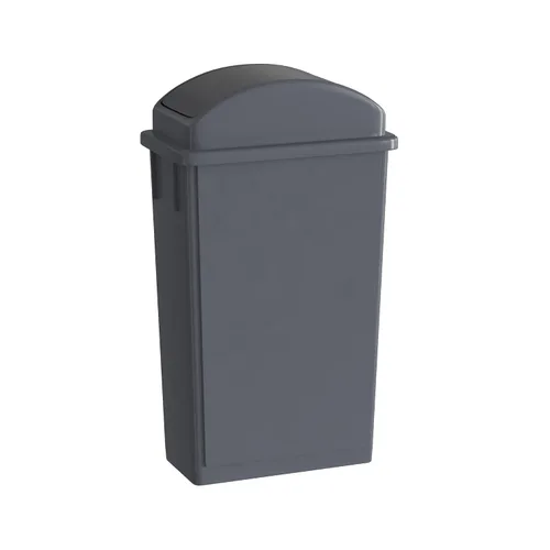 Miniatura 52 de Bote de basura Slim Jim negro de 23 galones con carrito