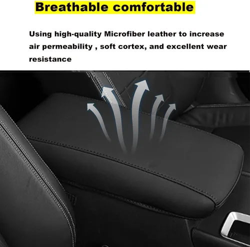 Miniatura 7 de Blazeray Funda de cuero para consola central automotriz para Nissan Altima 2019 2020 2021 2022 2023, de piel, impermeable, antiarañazos, funda