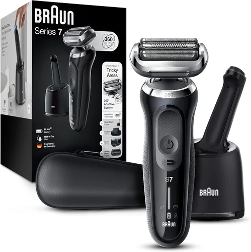 Miniatura 13 de Braun Series 7 - Afeitadora eléctrica para hombres, maquinilla de afeitar húmeda y seca, centro de limpieza y carga SmartCare 4 en 1, accesorio