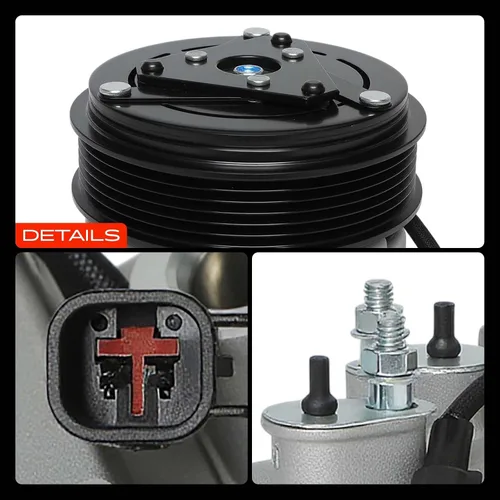 Miniatura 9 de A-Premium Compresor de aire acondicionado con embrague compatible con Ford Explorer 2006-2010, Crown Victoria 2006-2011 y Lincoln Town Car 2006-2011