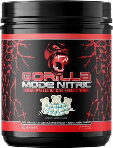 Miniatura 14 de Gorilla Mode Nitric - Preentrenamiento Sin Estimulantes Mejorado – El Mejor Sabor y Más Efectivo Preentrenamiento Sin Estimulantes/Bombas Masivas ·