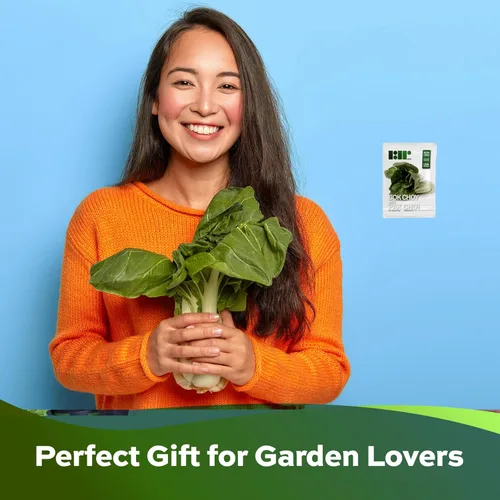 Miniatura 6 de 1000 semillas Pak Choi para plantar, 0.11 onzas (0.11 onzas), tallo blanco, semillas de vegetales tradicionales sin OMG para plantar, también