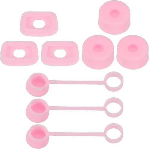 Miniatura 8 de PATIKIL Tapón de silicona para popote 2.0 de 40 onzas/30 onzas, juego de 9 accesorios para vasos que incluye 3 tapas para pajilla, 3 tapones