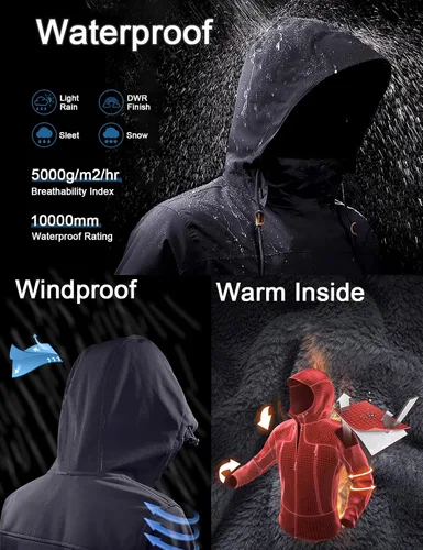 Miniatura 4 de GEMYSE Men's Mountain Waterproof Ski Snow Jacket Winter Windproof Rain Jacket