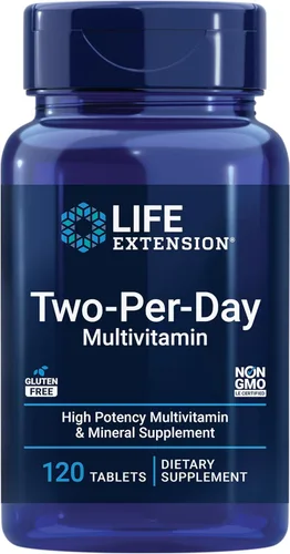 Miniatura 2 de Life Extension Suplemento multivitamínico y mineral de alta potencia dos por día y tapas de magnesio, 500 mg, óxido de magnesio, citrato, succinato