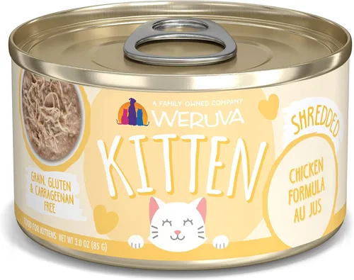 Miniatura 12 de Weruva Fórmula de gatito, pollo y atún en salsa, lata de 3 onzas (paquete de 12)