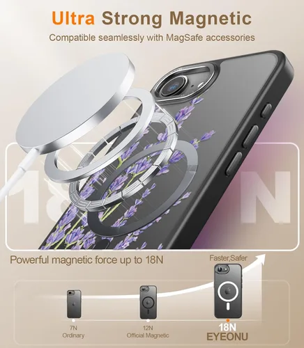 Miniatura 616 de Goodon para iPhone 15 Pro Max con protector de pantalla de privacidad, compatible con Magsafe, funda translúcida mate a prueba de golpes - Linda