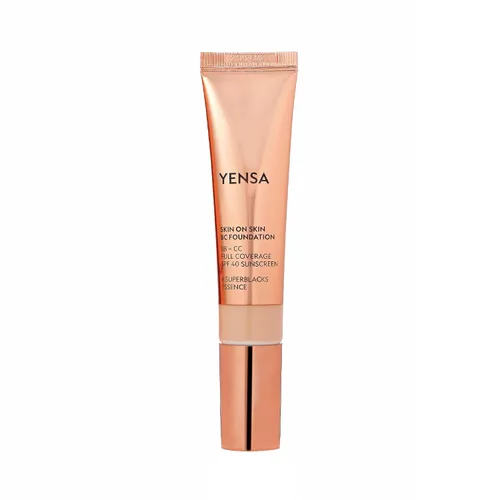 Miniatura 9 de YENSA BC Foundation - Base de cobertura completa, crema CC y BB en uno con SPF 40, enriquecida con ácido hialurónico y péptidos para hidratar