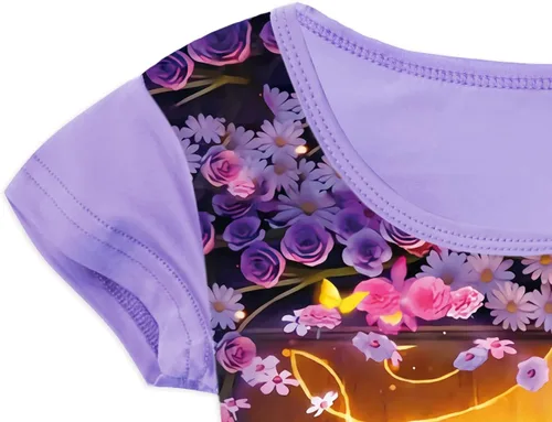 Miniatura 2 de AOVCLKID Vestido casual de princesa para niñas pequeñas con estampado de dibujos animados