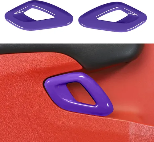 Miniatura 12 de Voodonala Para Dodge Challenger 2015-2023 - Cubierta interior de la manija de la puerta del auto, accesorios para Dodge Challenger 2015-2023