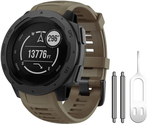 Miniatura 15 de NotoCity Correa de repuesto para Garmin Instinct, correa de repuesto de silicona suave, solo compatible con Instinct Sports GPS Smart Watch