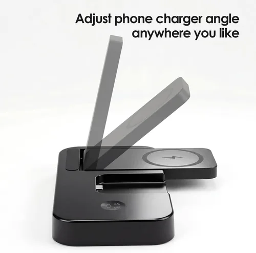 Miniatura 8 de Cargador 4 en 1 para Oura Ring Gen 4 (cargador Oura no incluido), estación de carga inalámbrica magnética rápida para iPhone, Apple Watch, AirPods