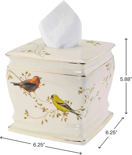 Miniatura 3 de Avanti Linens - Funda para caja de pañuelos, accesorios decorativos de encimera, decoración del hogar inspirada en la naturaleza