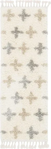 Miniatura 10 de Unique Loom Hygge Shag Collection - Alfombra moderna de inspiración marroquí, diseño geométrico, felpa y acogedora