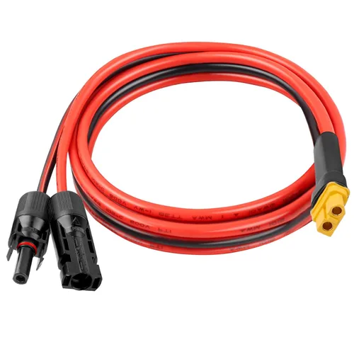 Miniatura 16 de Cable de extensión solar XT60 de 10 AWG 2 3 6 10 15 20 25 35 40 50 75 100 pies XT60 adaptador de conector de extensión solar más grueso cable hembra