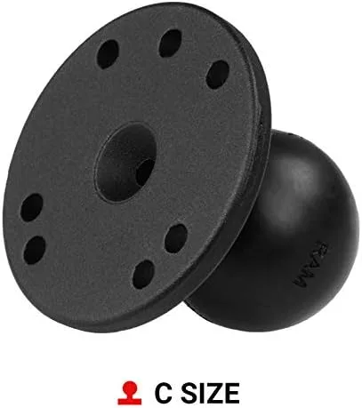 Miniatura 2 de RAM Mounts Placa redonda con bola RAM-202U con bola de tamaño C de 15 pulgadas