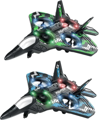 Miniatura 9 de Drones para niños con forma de avión a control remoto, avión de control remoto, aviones para niños y niñas, drones helicópteros con luces LED