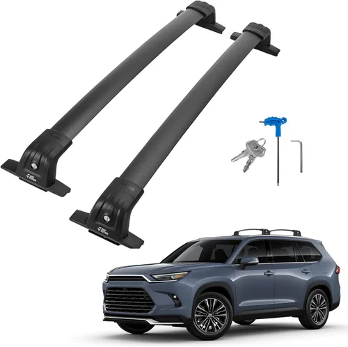 Miniatura 12 de JOYTUTUS Barras transversales de techo con cerradura compatibles con Chevy Chevrolet Traverse 2022-2026, barras transversales antióxido de aluminio