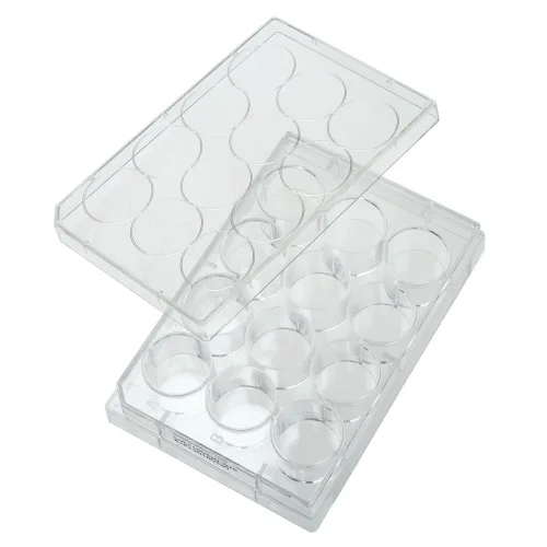 Miniatura 2 de CELLTREAT PRODUCTOS CIENTÍFICOS 229105 Placa de cultivo tratada de 6 pocillos con tapa; 50/Cs