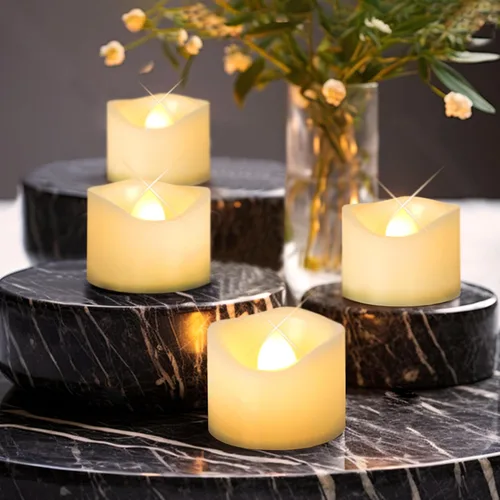 Miniatura 3 de Velas LED sin llama parpadeantes que funcionan con pilas, velas votivas para mesa del hogar, Halloween, Navidad, boda, fiesta, decoración, luces