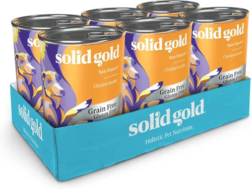 Miniatura 17 de Solid Gold Alimento húmedo para perros con alto contenido de proteínas, ladrando en la luna, sin granos con carne de res real, lata de 6