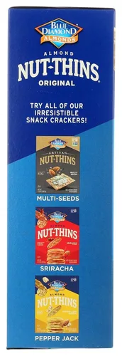 Miniatura 3 de Blue Diamond Nut-Thins Cracker Snacks, almendra, cajas de 4.25 onzas (paquete de 2)