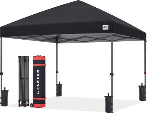 Miniatura 13 de ABCCANOPY Tienda de campaña desplegable de 10 x 10, refugio instantáneo de fácil instalación con bolsa con ruedas, toldo resistente al aire libre