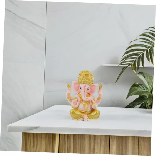 Miniatura 3 de Cabilock Adorno de Palm Buddha Resina de oficina de escritorio
