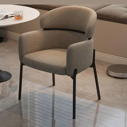 Sillas de cocina de comedor con lino de algodón, juego de sillas de comedor con cojines, silla de sala de estar con almohadilla antideslizante