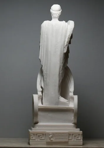 Miniatura 7 de Ares Mars Dios de la guerra Carro griego fundido mármol estatua escultura Figura 9.84
