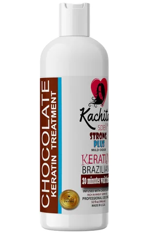 Miniatura 2 de Kachita Spell Nuevo tratamiento de queratina brasileña de chocolate, 32 onzas líquidas, alisado brasileño para el cabello, fabricado en Estados