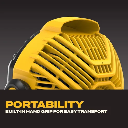 Miniatura 4 de DEWALT 20V MAX Ventilador portátil, ventilador de taller inalámbrico recargable con batería, hasta 4.5 horas de duración, velocidad variable, 650