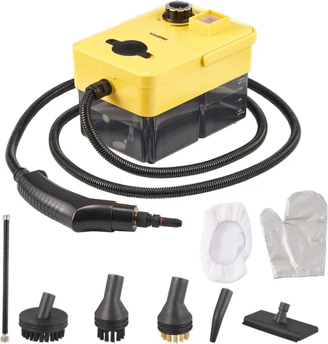Limpiador a vapor de mano, vaporizador de alta presión de 2500 W con múltiples accesorios, limpiador de vapor portátil para cocina, baño, tapicería