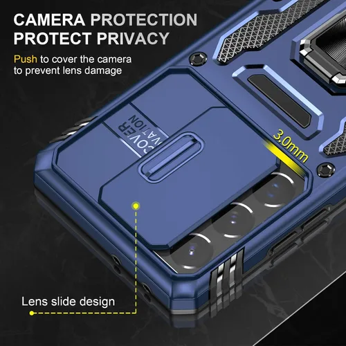 Miniatura 6 de Asuwish Funda de teléfono para Samsung Galaxy S21 Ultra Glaxay S21ultra 5G con protector de pantalla y cubierta deslizante para cámara deslizante