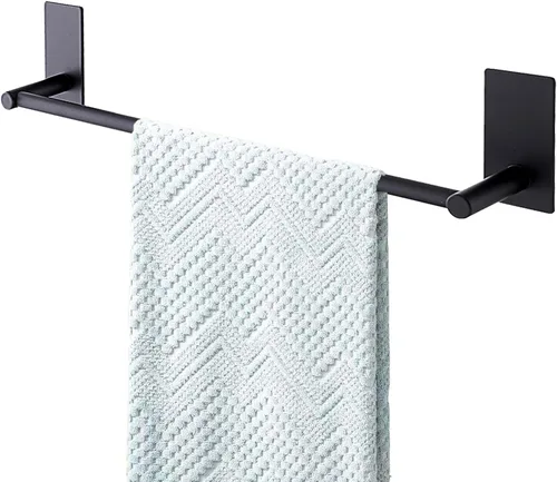 Miniatura 14 de Songtec Barra de Toalla Dorada de 16 Pulgadas, Soporte de Toalla Adhesivo para Baño Sin Taladro, Soporte de Toalla con Montaje de Cinta de Adhesión